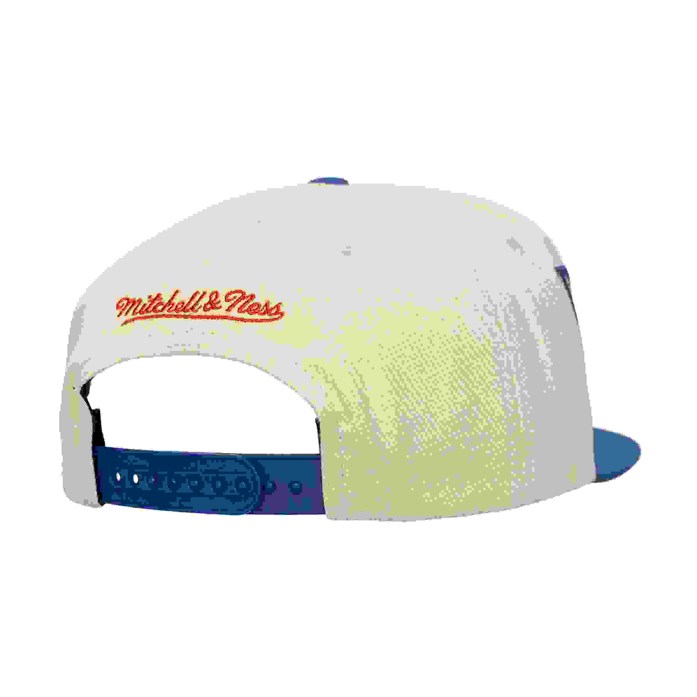 Mitchell & Ness Texas Rangers Across Board Cream Snapback Hat